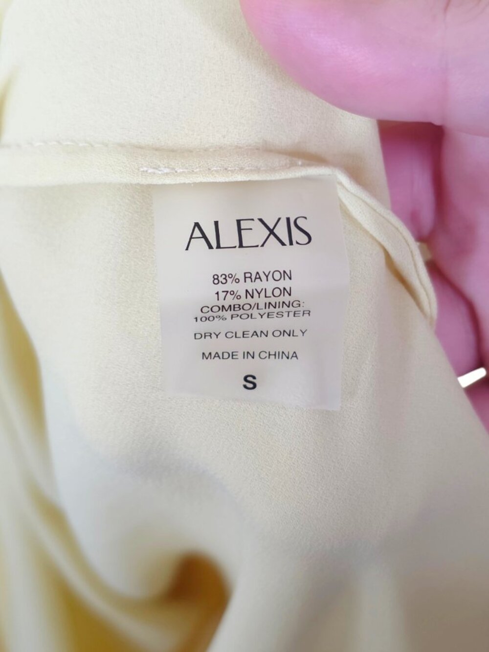 Alexis Sunniva Dress Yellow Pleated Strapless Plissé Maxi Gown NWT Size S - Picture 9 of 12